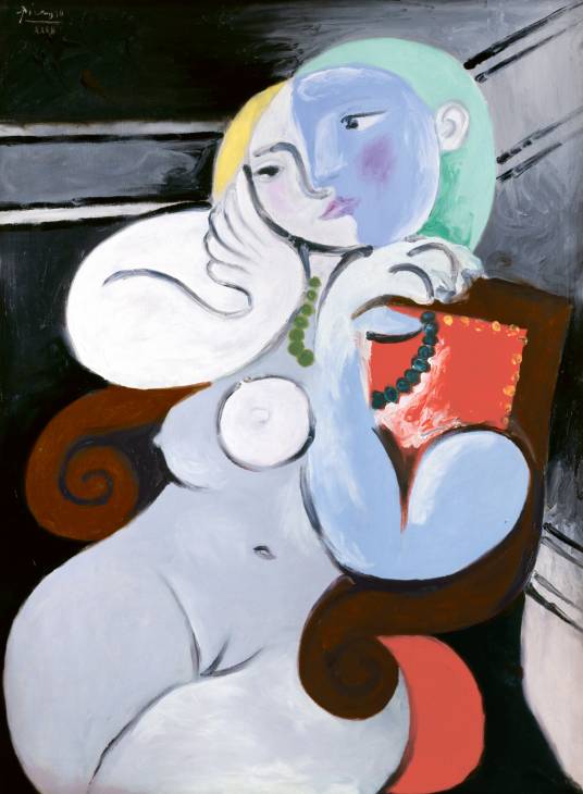 Pablo Picasso: Nude Woman in a Red Armchair